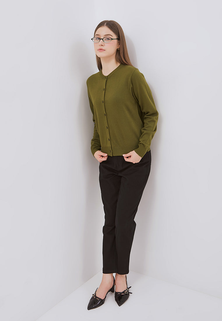 Osella Poppy Plain Knit Cardigan