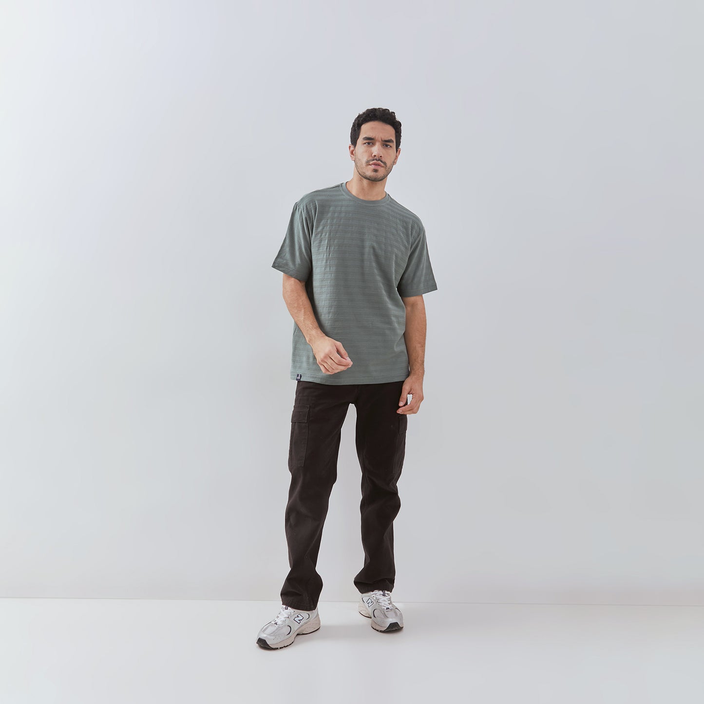 Osella Josie Relaxed Fit Short Sleeve T-shirt With Fancy Striped Fabric