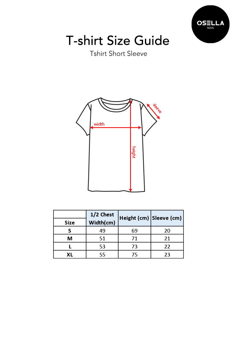 Osella Regular Fit T-Shirt with Print on Front