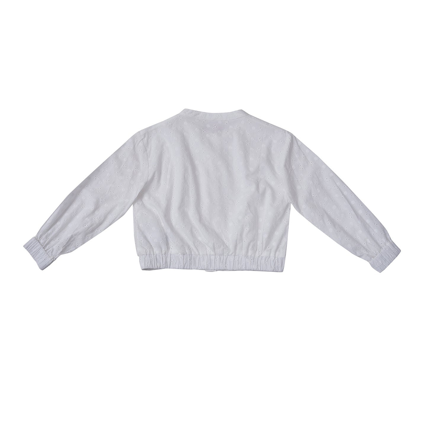 Osella Lace Bomber Jacket In White 2361500601