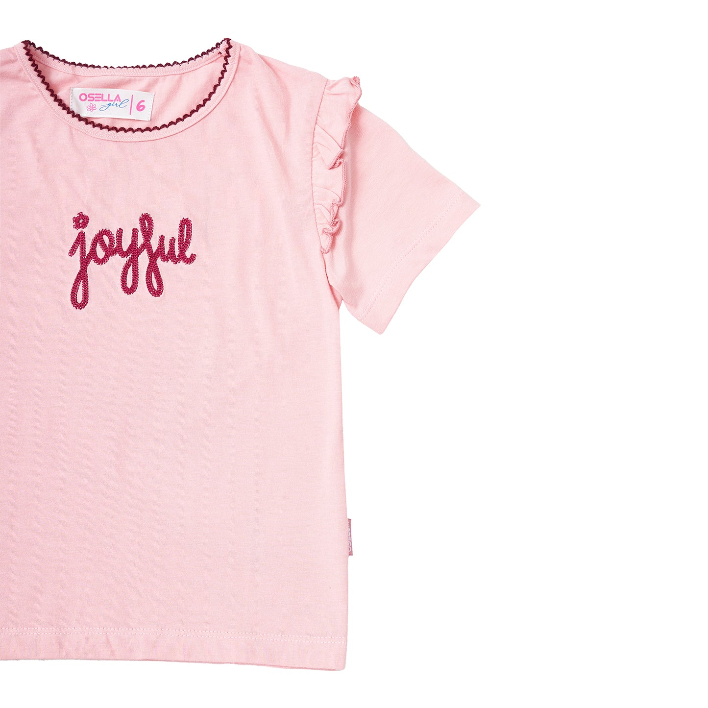 Osella Joyful Embroidery T-Shirt In Pink 23715001