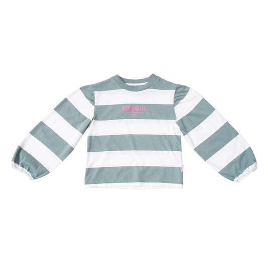 Osella Wonderfull Long Sleeve Stripe T-Shirt With Puffy Sleeves 2377400419