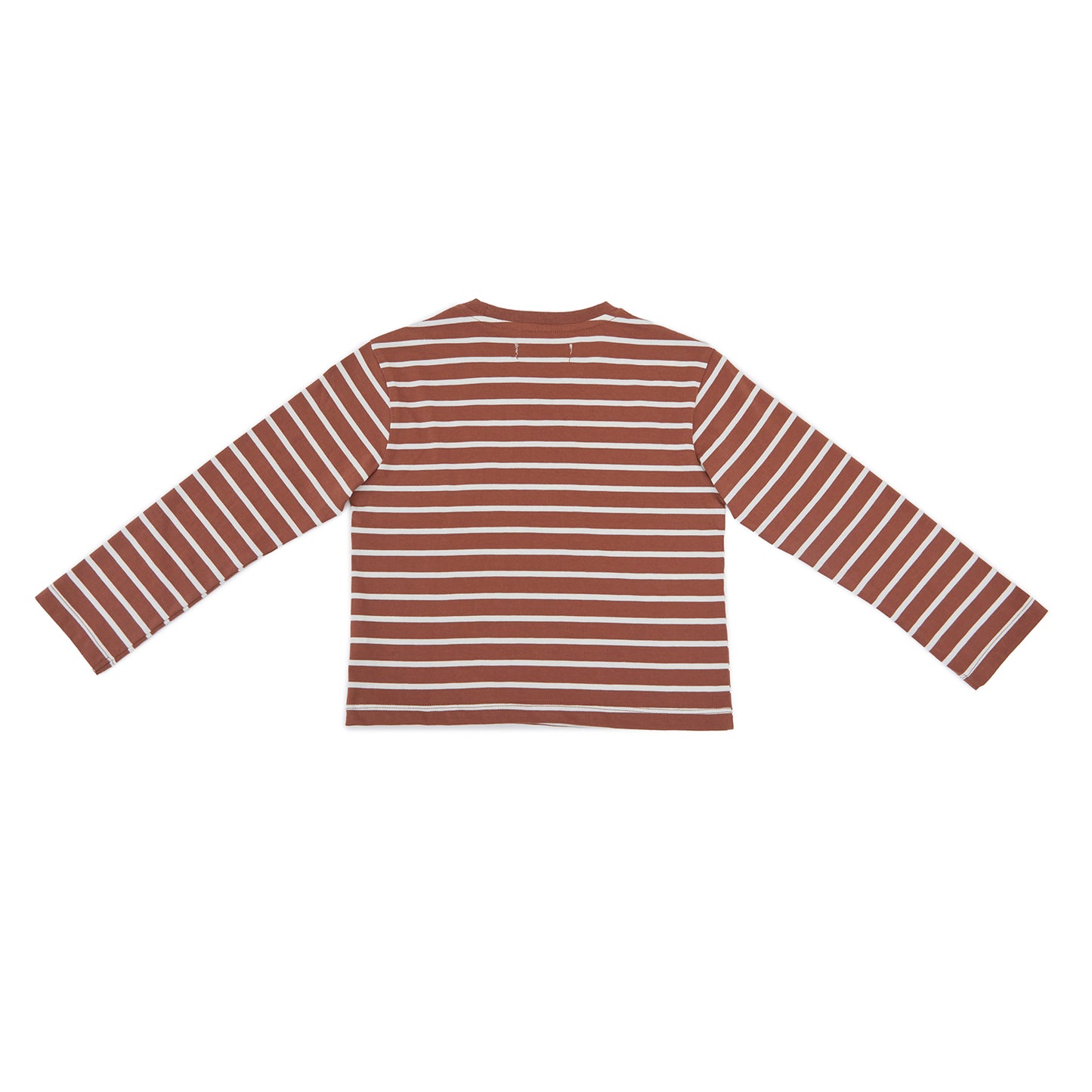 OSELLA LONG SLEEVE STRIPE T-SHIRT IN TERRACOTTA 2377500456