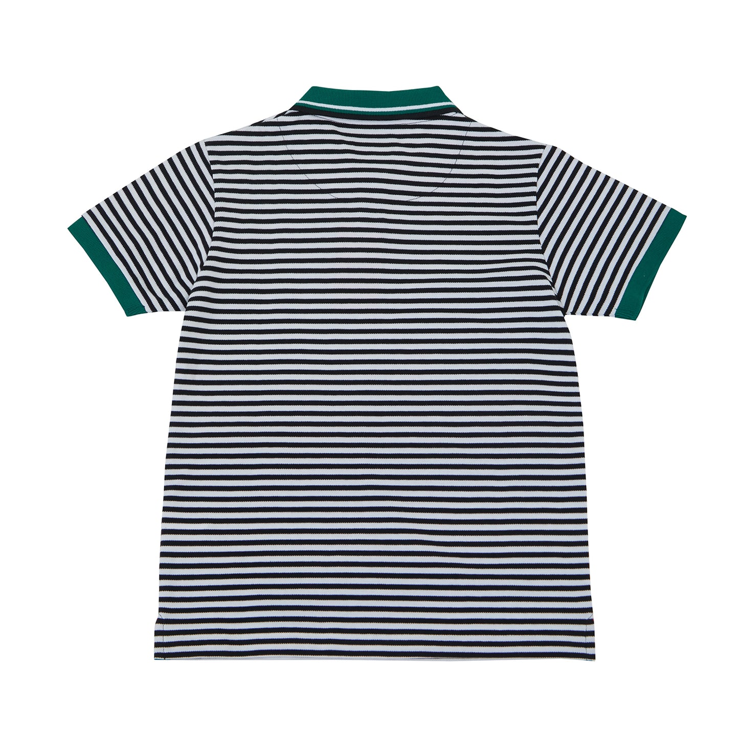 Osella Nigel Striped Polo Shirt With Contrast Sleeve Opening And Collar