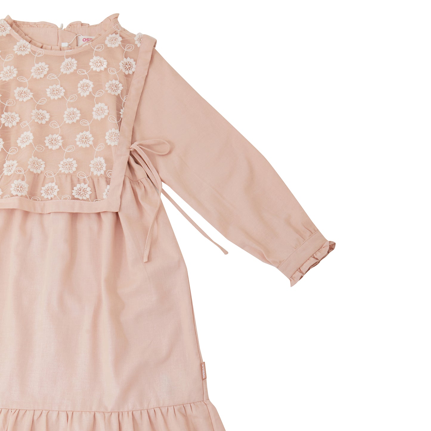 Osella Kids Ruhani Maxi Dress With Additional Tulle Vest In Pink