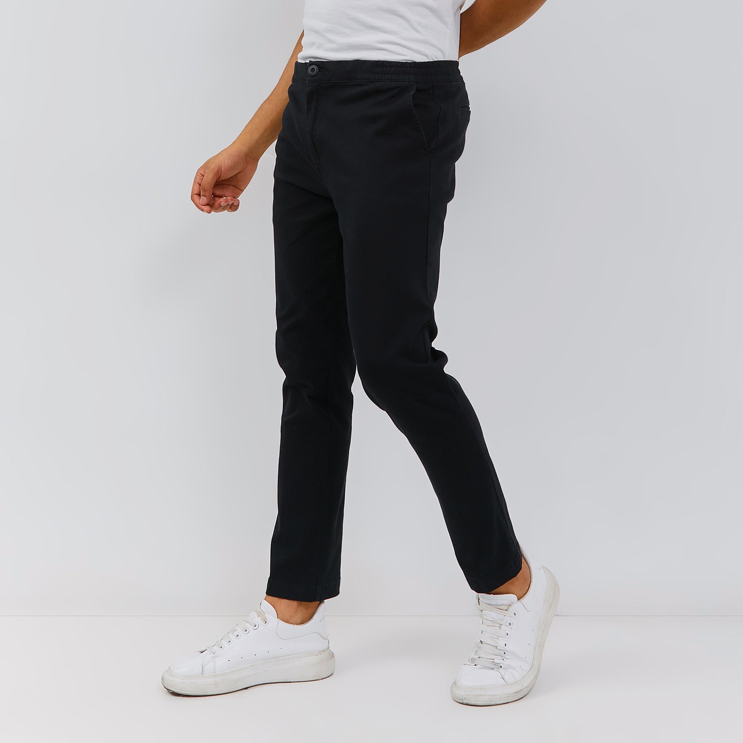 Osella Relaxed Waist Trousers With Adjustable Drawstring