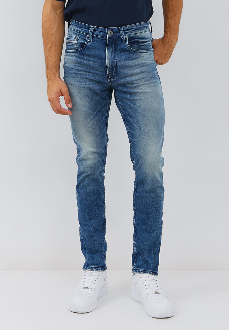 Osella Jacob Slim Fit Jeans in Light Wash Denim