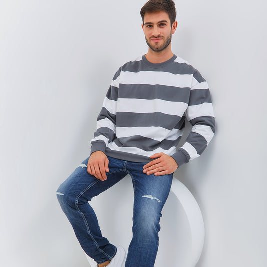 Osella Men Jamie Stripe Sweatshirt