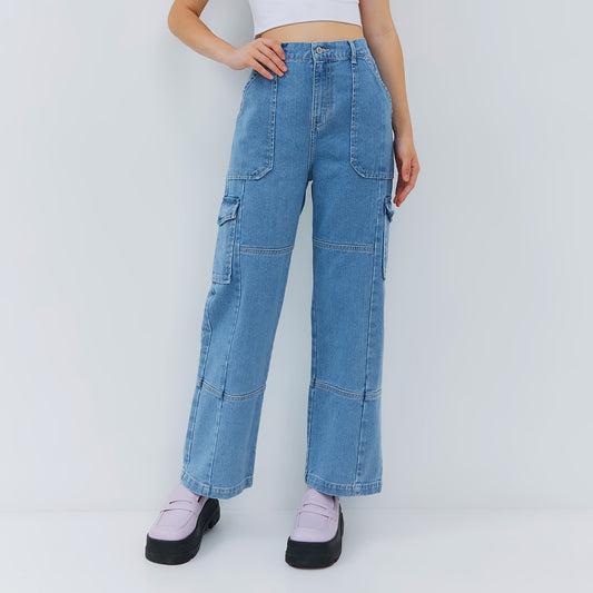 Osella Cargo Wide Leg Denim