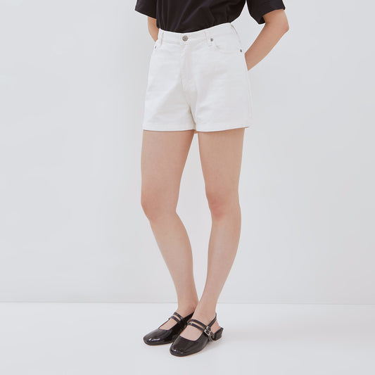 Osella Short Denim White Pants