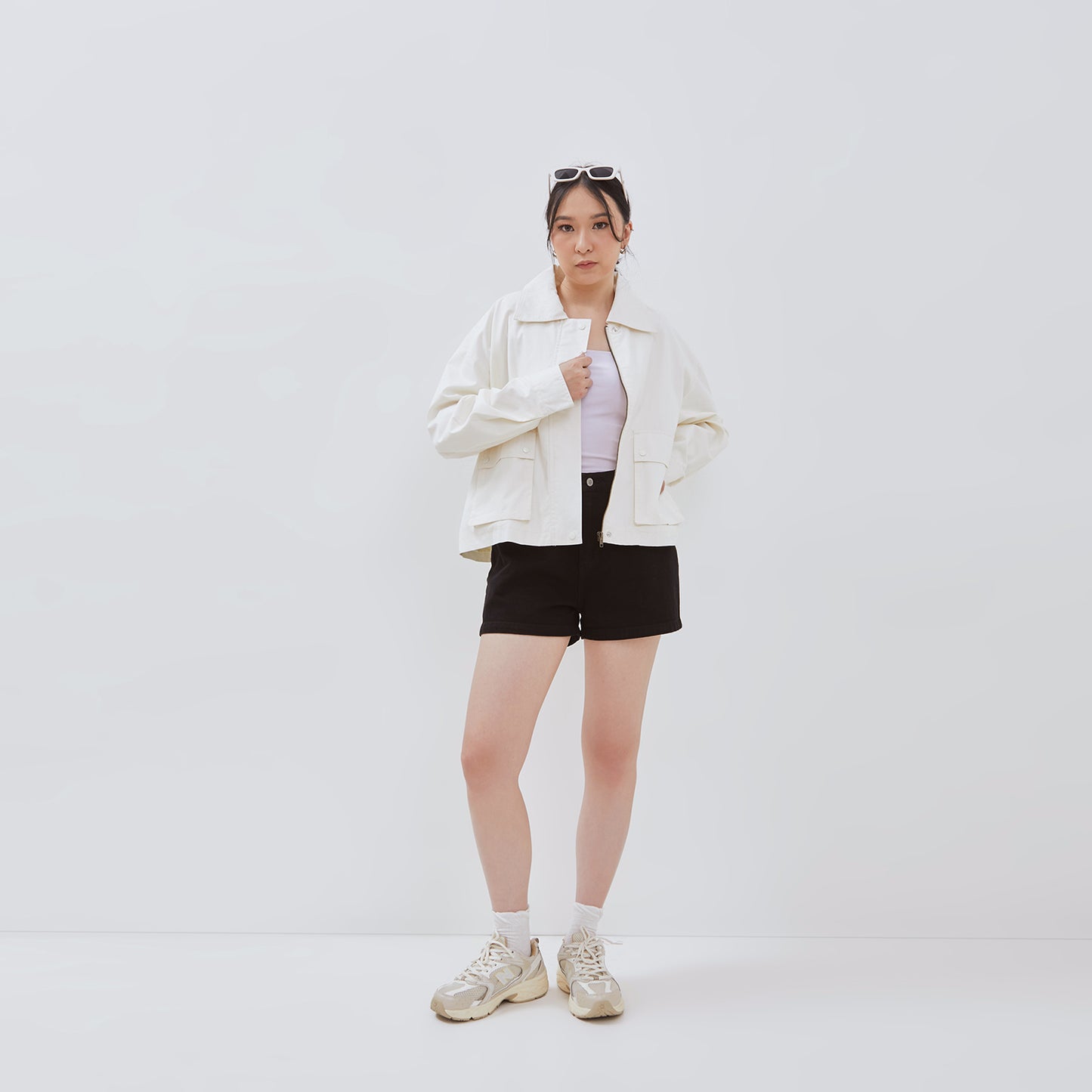 Osella Cargo Jacket In Light Beige