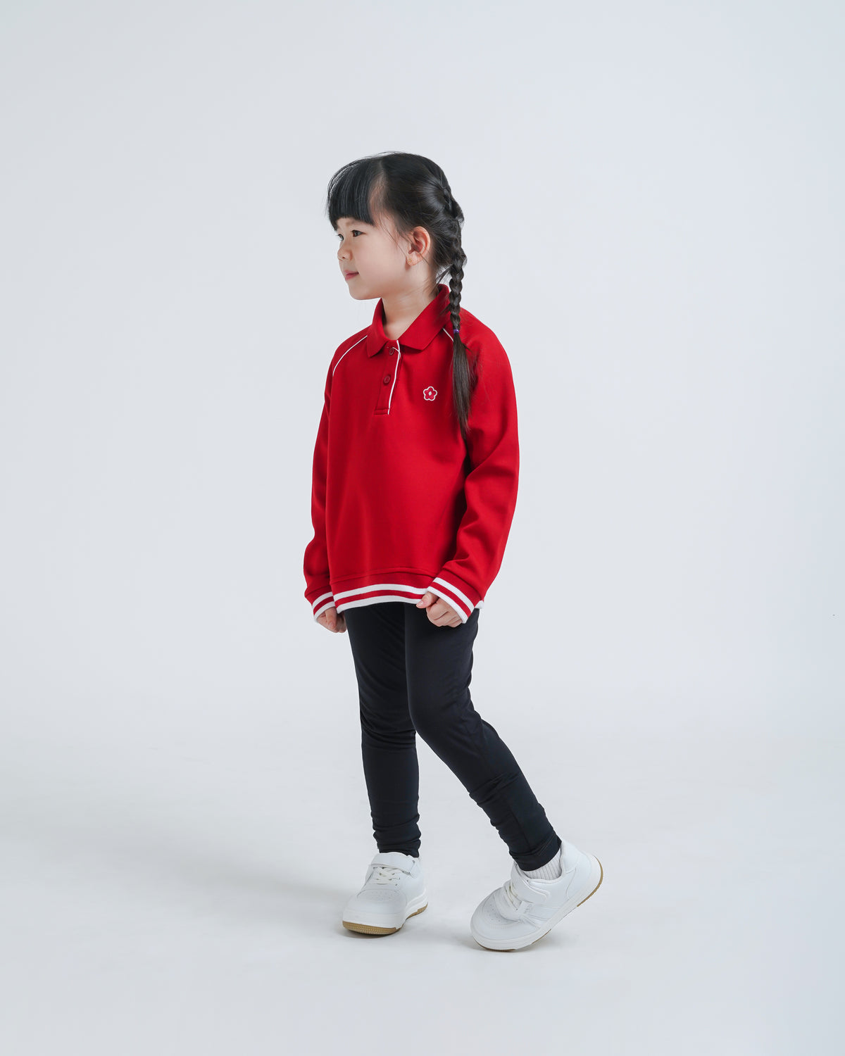Osella Kids Half Zipped Collar Sweatshirt
