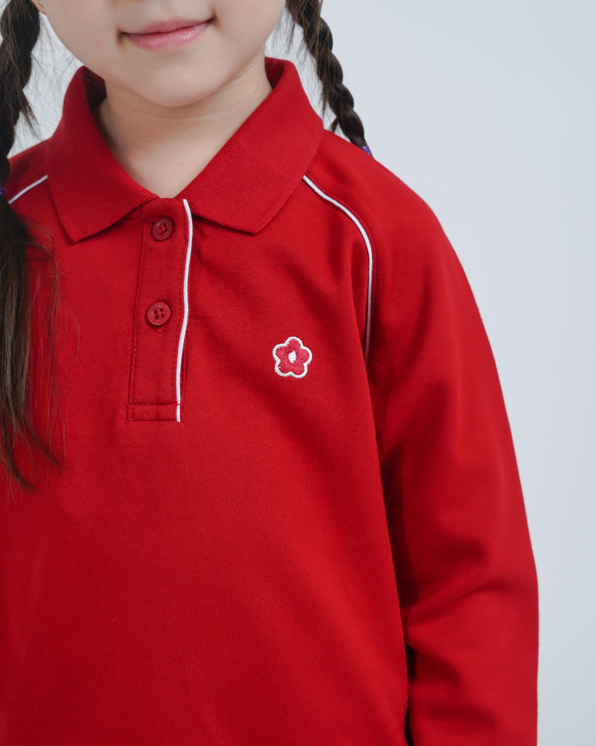 Osella Kids Half Zipped Collar Sweatshirt