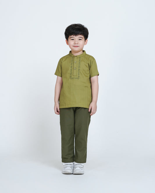 Osella Kids Koko Embroidered Koko Shirt And Pants Set