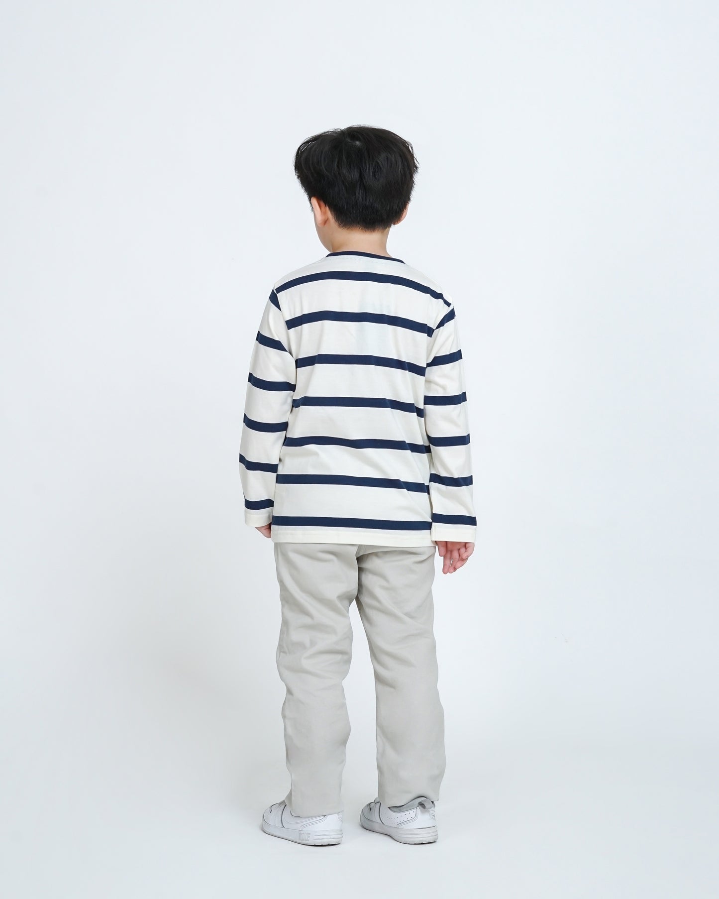 Osella Kids Neru Stripe Pattern Long Sleeve T-Shirt