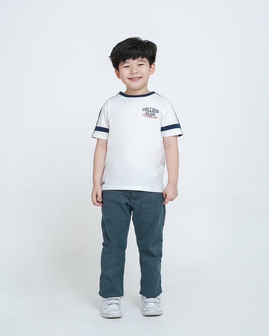 Osella White T-Shirt With Red Detailing