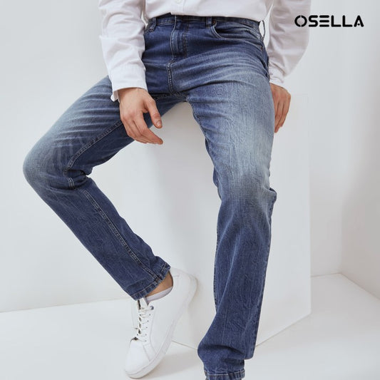 [NEW] OSELLA EZRA SLIM FIT DENIM PANTS IN DARK BLUE WASH 208O5003A2 | Celana Panjang Jeans Pria