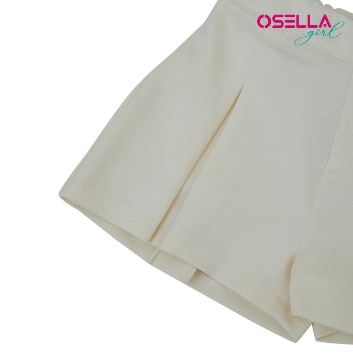 Osella Nicolette Pleat Knit Short Danball Pants 23865002 | Celana Rok Pendek Anak Perempuan