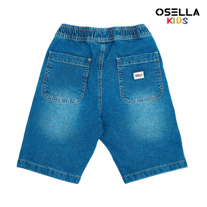 [NEW] Osella Theo Elastic Waistband Short Denim Pants 22865004