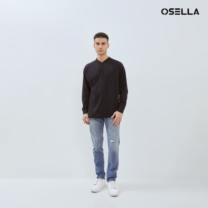 [NEW] OSELLA ZACKY LONG SLEEVE HENLEY TOP 20775001