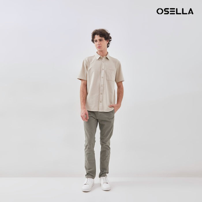 [NEW] OSELLA COTTON KNIT SHORT SLEEVE SHIRT 2032500638