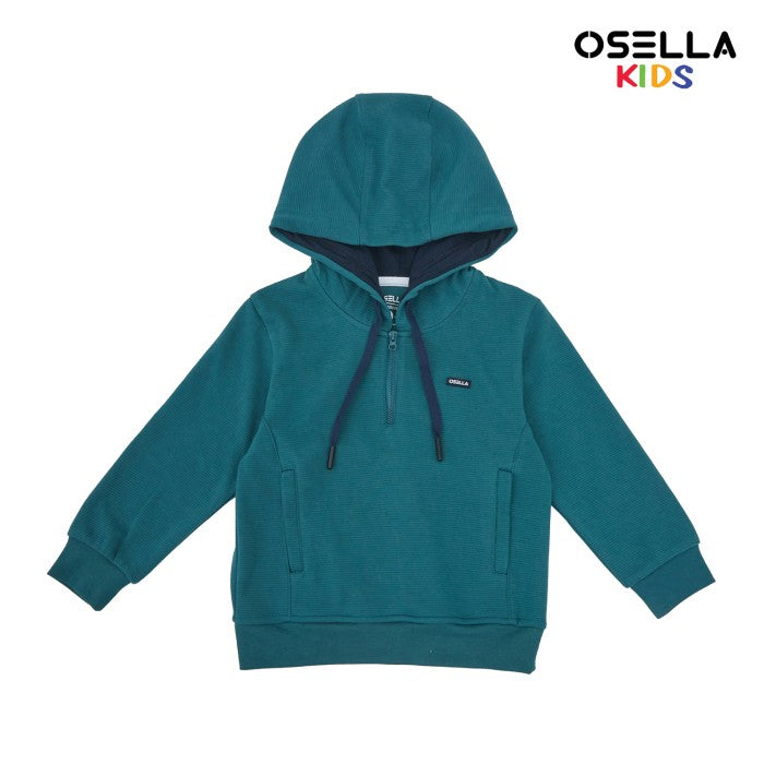 [NEW] OSELLA MARTHEN HOODIE JACKET IN PINDENEEDLE GREEN 2211500173 | Hoodie Anak Laki Laki Lengan Panjang