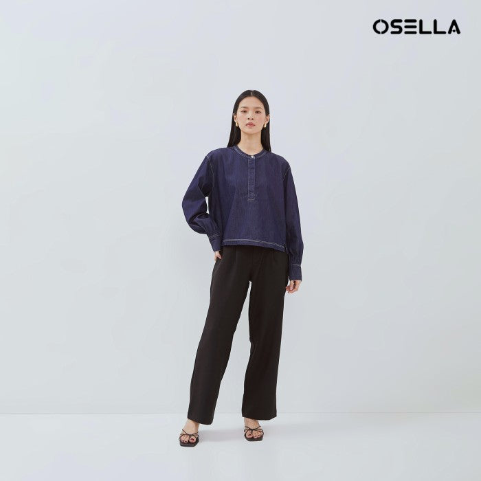 [NEW]OSELLA JOLYN DENIM OUTER 2137500542 | Blouse Outer Denim Lengan Panjang