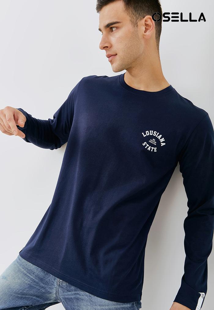 Osella Baju Pria Tshirt Louisiana in Navy