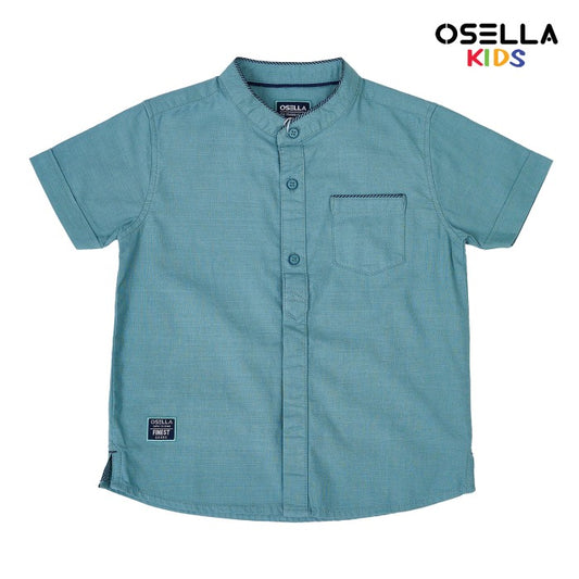 [NEW] Osella Hazza Short Sleeve Shanghai Collared Shirt 22325204 | Kemeja Lengan Pendek Anak Laki-Laki