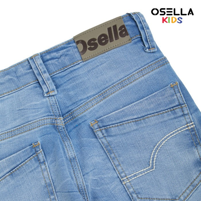 [NEW] OSELLA MILES DENIM LONG PANTS IN LIGHT WASHED WITH DESTROY DETAILING  228O5004A1 | Celana Jeans Panjang Anak Laki Laki