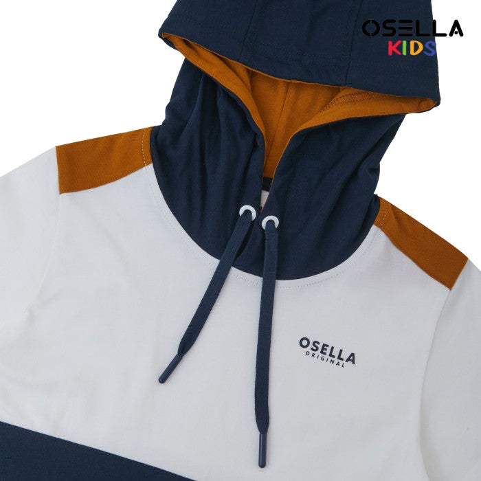 OSELLA COLOR COMBINATION SHORT SLEEVE HOODED T-SHIRT 227A5001