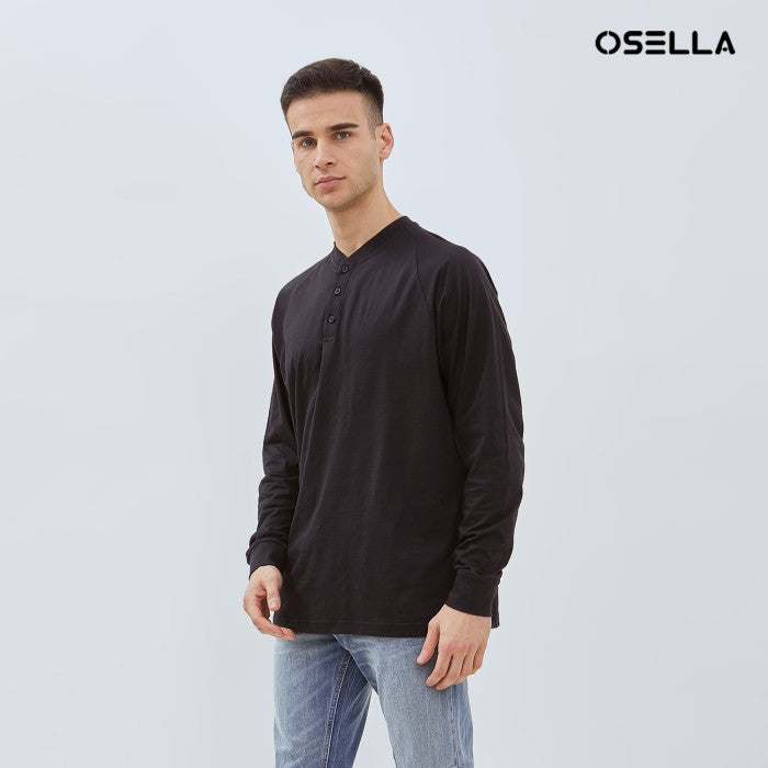 [NEW] OSELLA ZACKY LONG SLEEVE HENLEY TOP 20775001