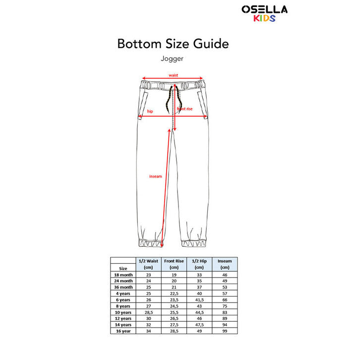 [NEW] Osella Jessie Basic Jogger Pants 32875001 | Celana Joger Panjang Anak Laki Laki