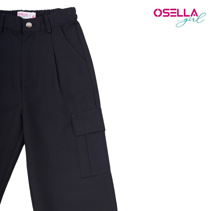 Osella Kana Long Cargo Pants With Half Elastic Band On The Leg Opening 23815002