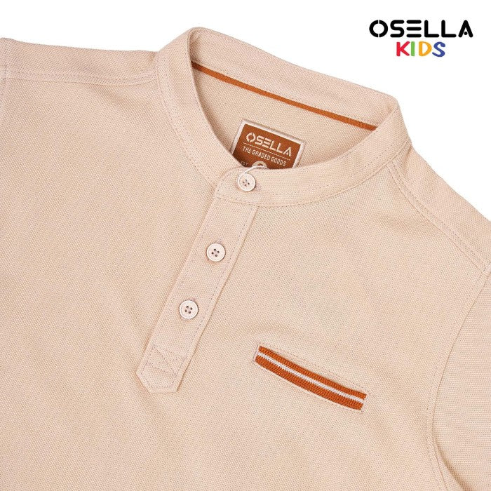 [NEW] Osella Callum Shanghai Collared Half Buttoned Polo Shirt 22215202