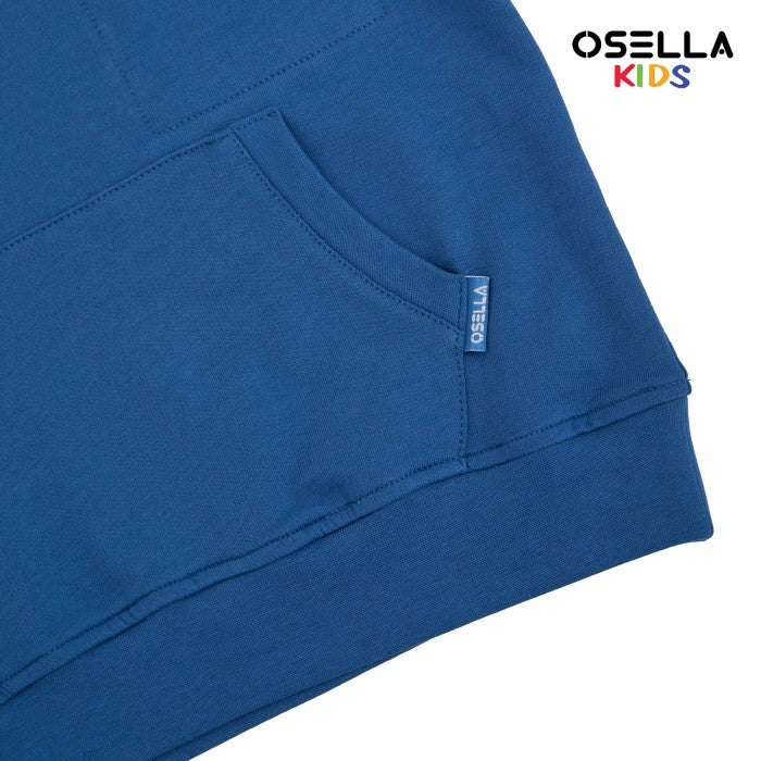 [NEW] OSELLA CUT AND SEWN REGULAR SWEATSHIRT IN SEAPORT BLUE 2212500461 | Sweater Lengan Panjang Anak Laki Laki