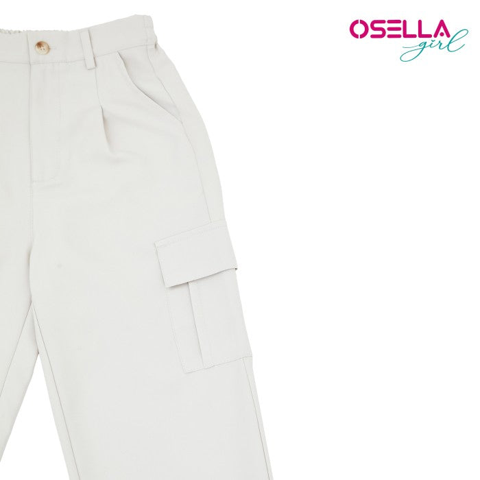 Osella Kana Long Cargo Pants With Half Elastic Band On The Leg Opening 23815002