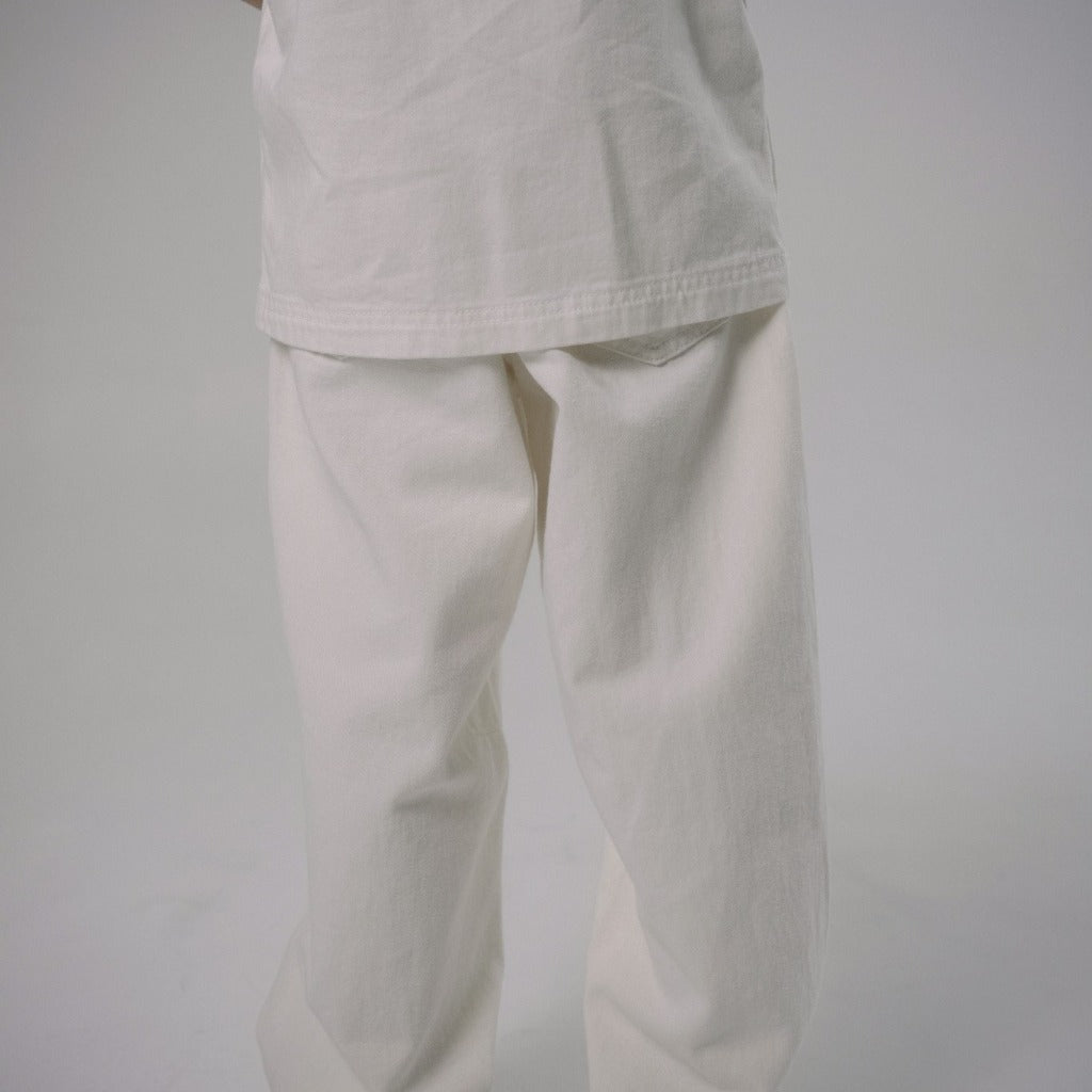 Osella Kids x Oadkids Manny Barrel Pants in Off White 228O660201 | Celana Denim Anak Laki Laki