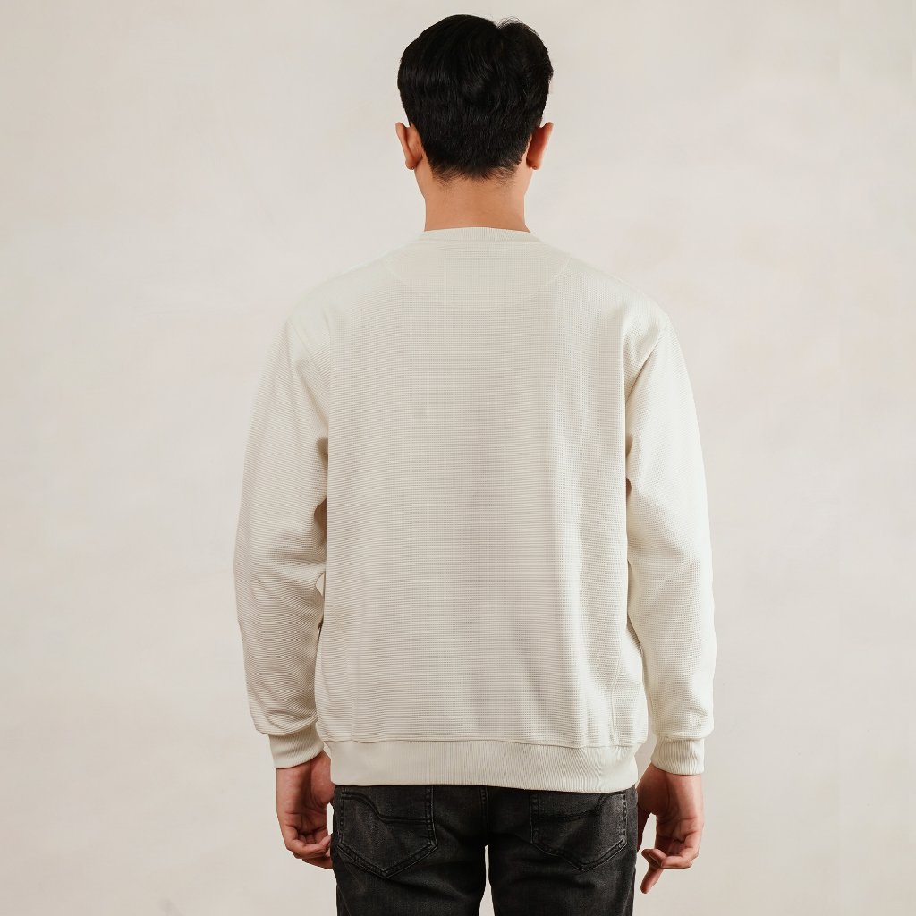 Osella Gridlock Waffle Sweats 20116601 | Sweater Lengan Panjang Pria