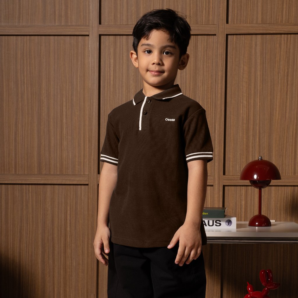 Osella Kids Lumen Polo Shirt 22216604 | Atasan Polo Lengan Pendek Anak Laki Laki