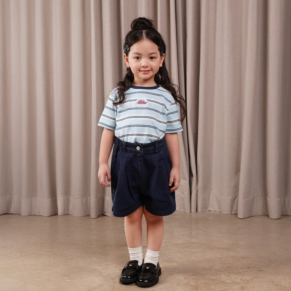 Osella Kids Olivia Pleated Shorts 238F6603 | Celana Pendek Anak Perempuan