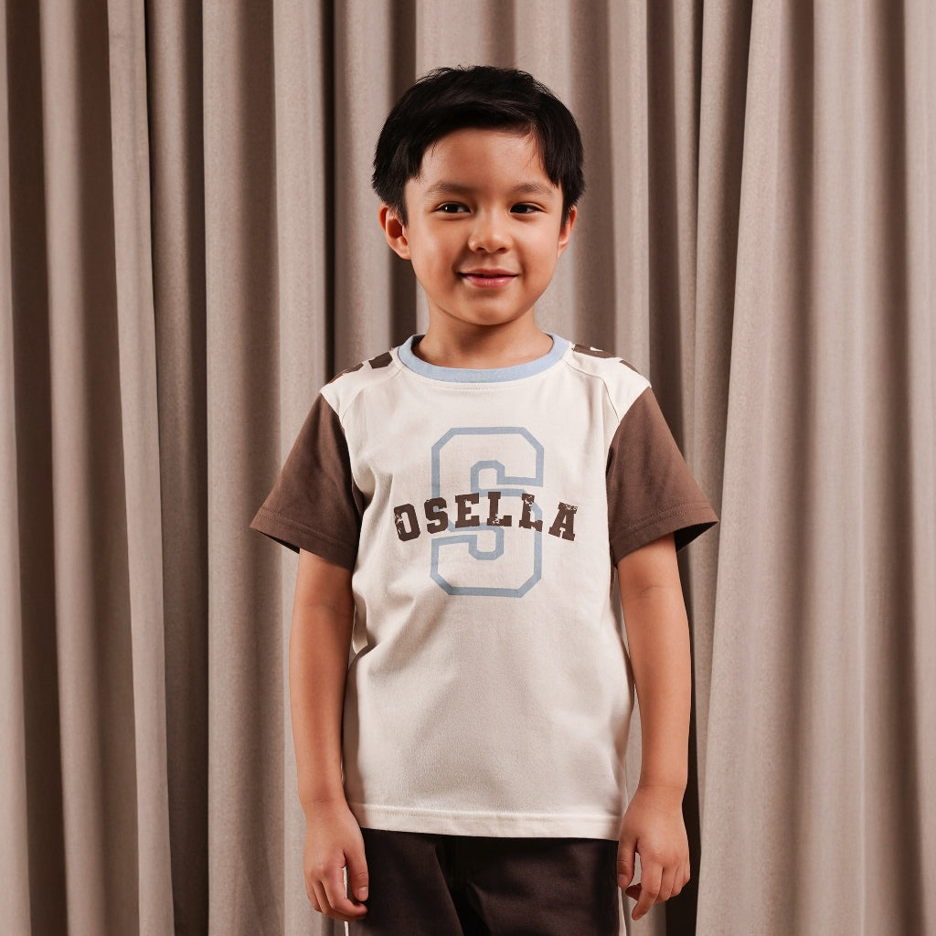 Osella Kids Grigon Block T-shirt 2271661288 | Kaos Lengan Pendek Anak Laki Laki