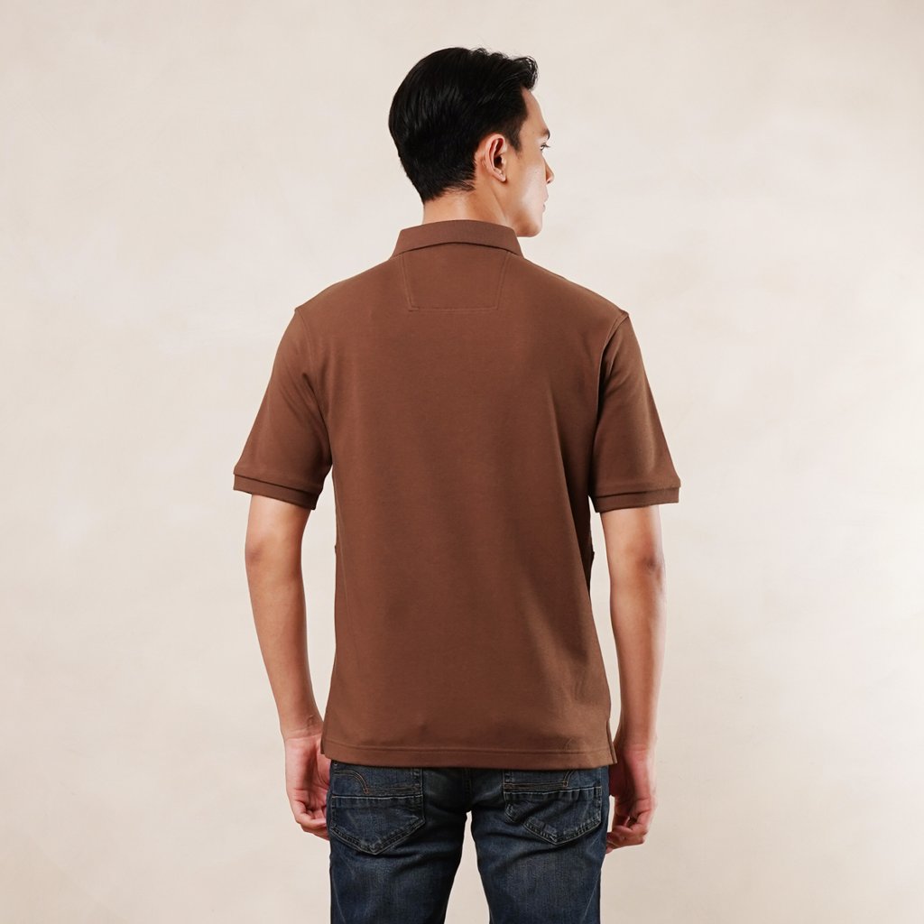Osella Linear Polo Shirt 20216609 | Atasan Polo Lengan Pendek Pria