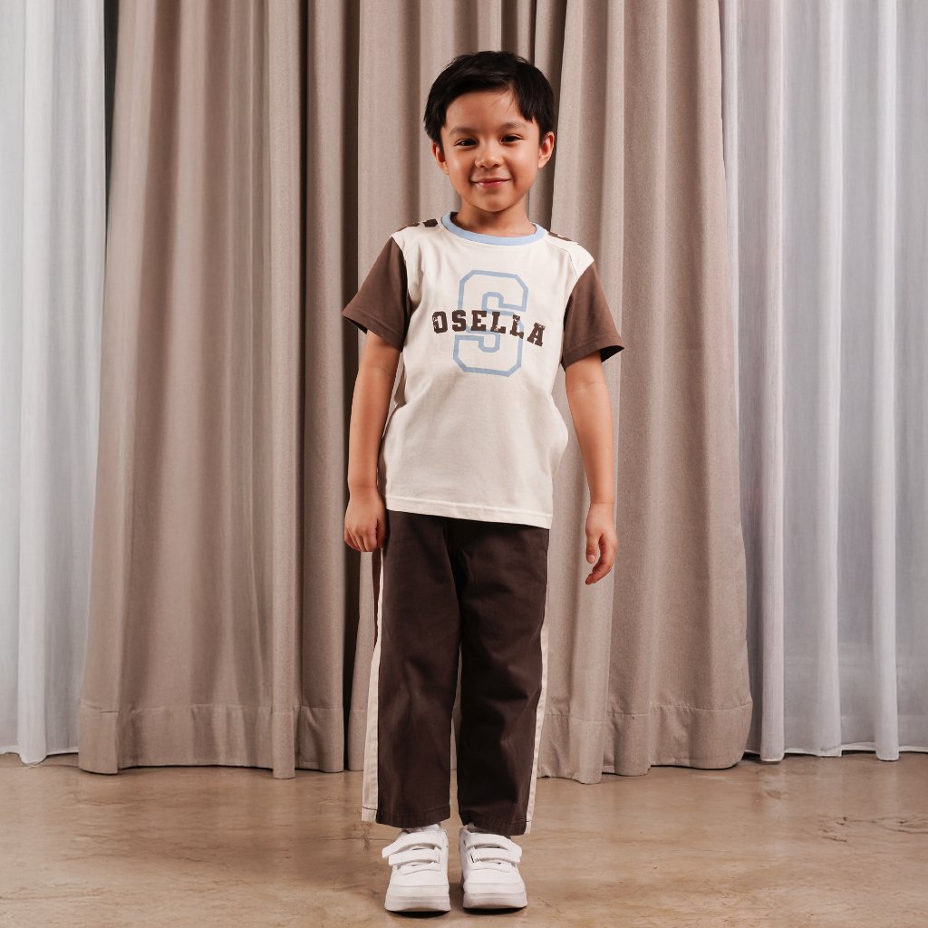 Osella Kids Grigon Block T-shirt 2271661288 | Kaos Lengan Pendek Anak Laki Laki