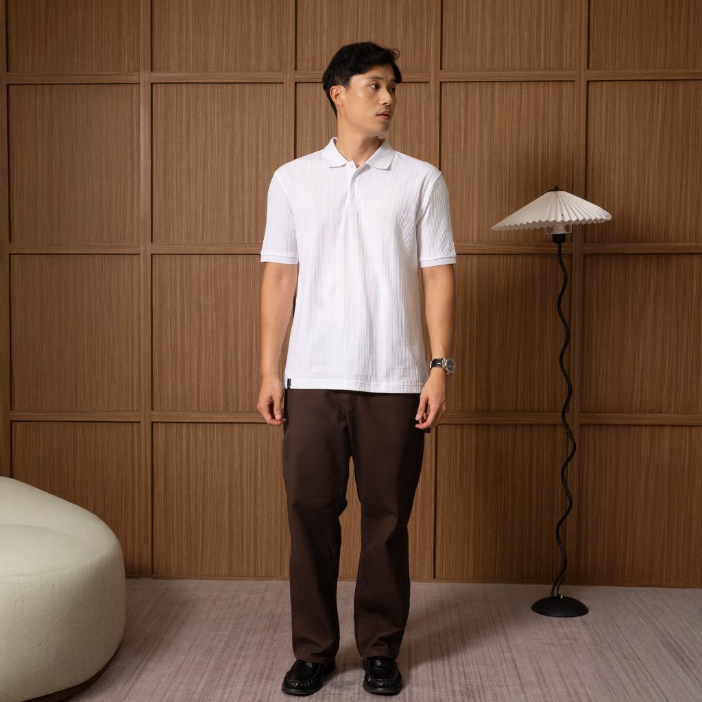 Osella Crepe Matrix Polo Shirt