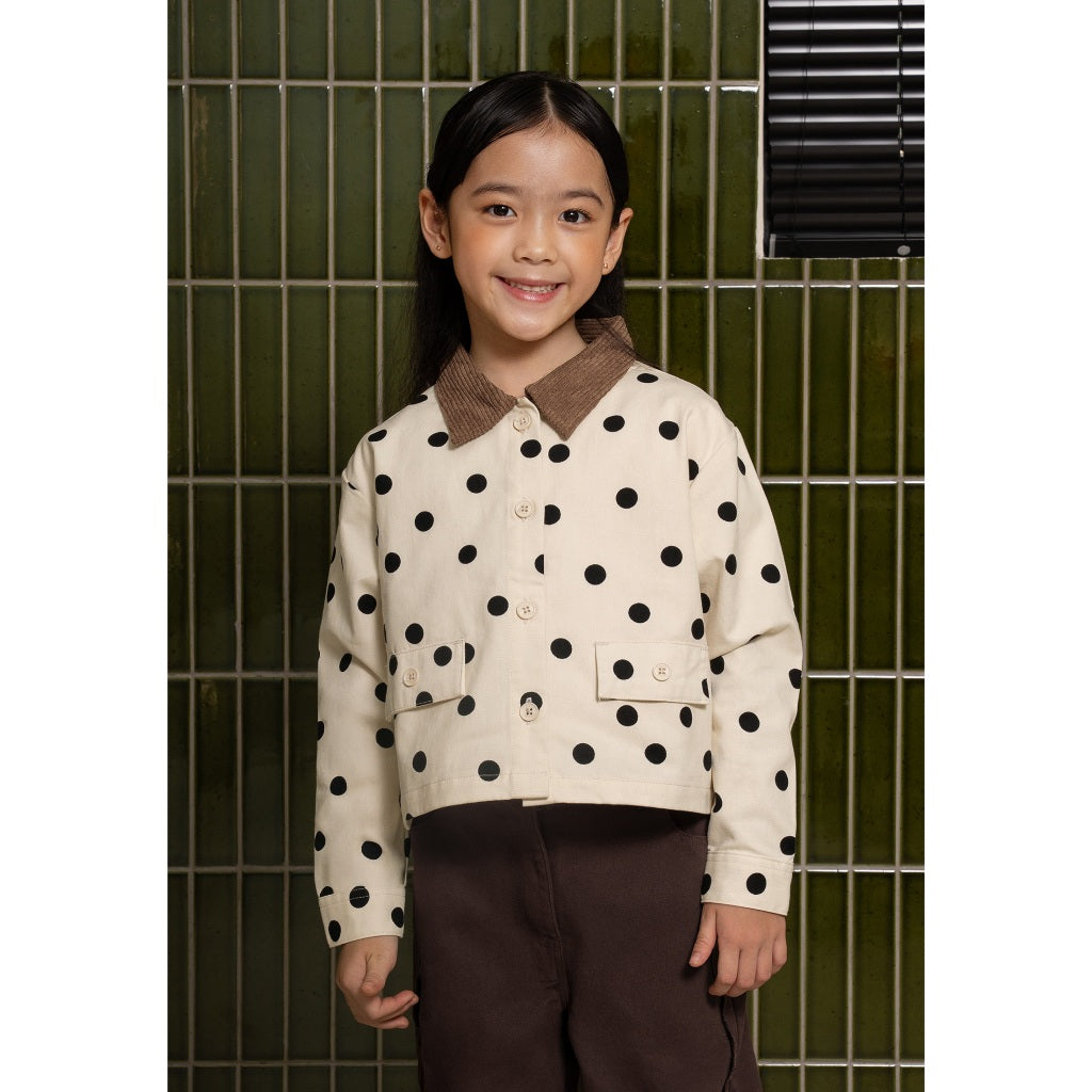 Osella Kids Maple Polka Dot Outer 1361660488 | Outer Polkadot Anak Perempuan