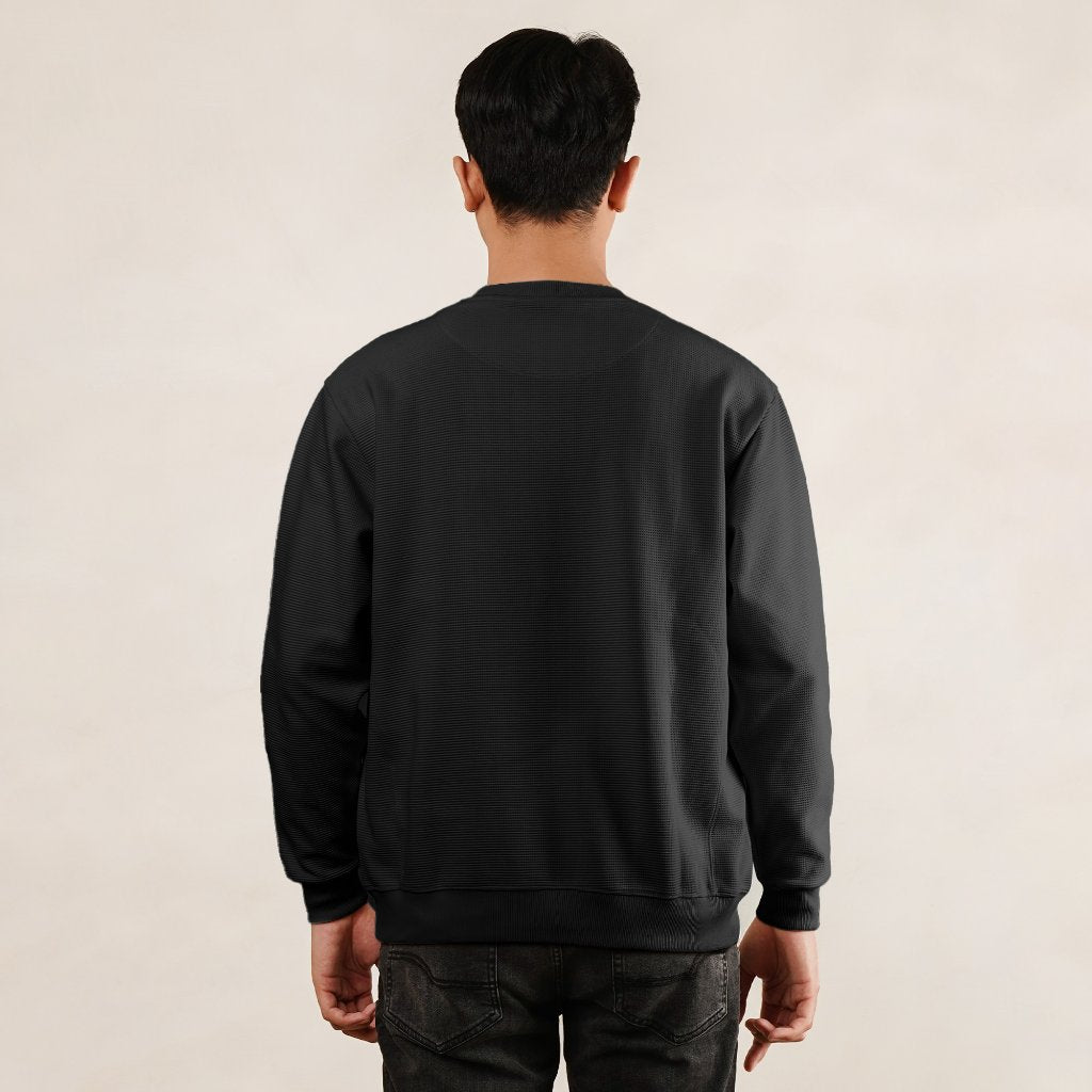 Osella Gridlock Waffle Sweats 20116601 | Sweater Lengan Panjang Pria