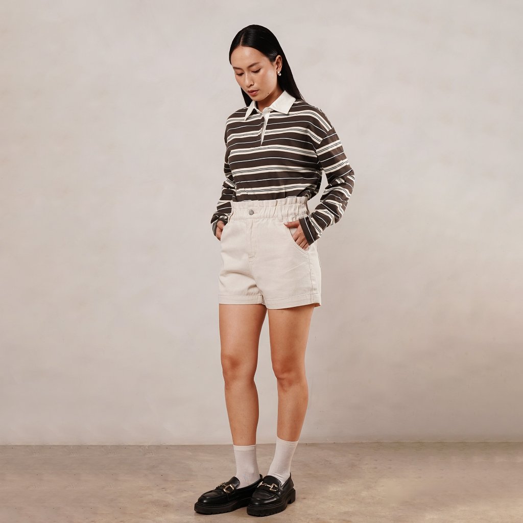 Osella Lindy High-waisted Shorts 218F6601 | Celana Pendek Wanita