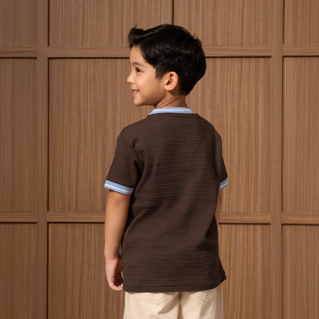 Osella Kids Wade Contrast Collar T-shirt