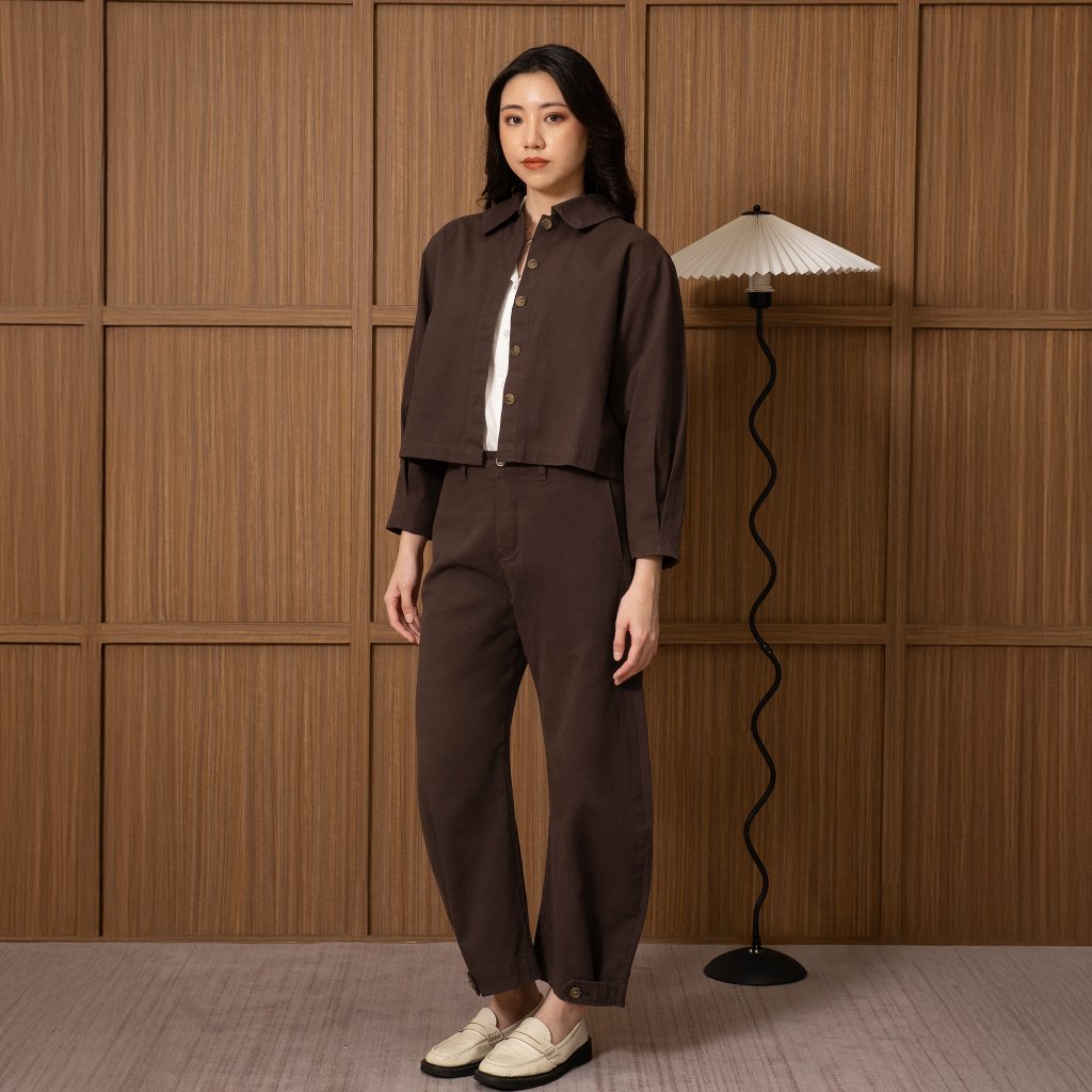 Osella Cropped Collar Jacket